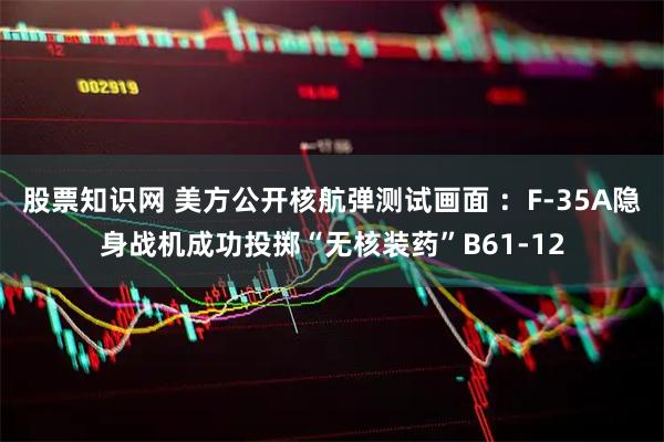 股票知识网 美方公开核航弹测试画面 ：F-35A隐身战机成功投掷“无核装药”B61-12
