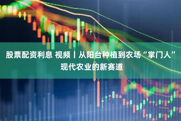 股票配资利息 视频丨从阳台种植到农场“掌门人” 现代农业的新赛道